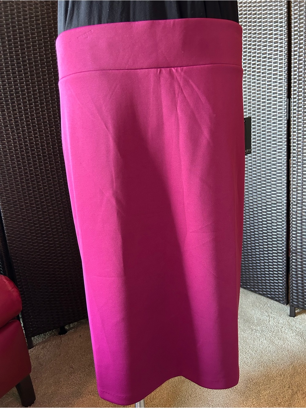 Eloquii Cranberry Red Scuba Pencil Skirt NWT